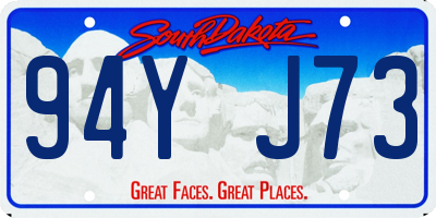 SD license plate 94YJ73