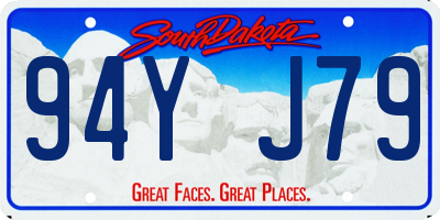 SD license plate 94YJ79