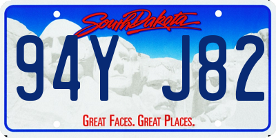 SD license plate 94YJ82