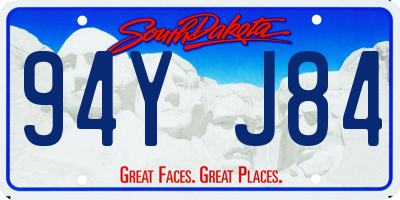 SD license plate 94YJ84