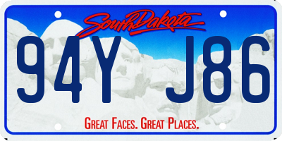 SD license plate 94YJ86