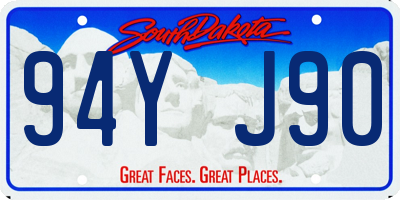 SD license plate 94YJ90