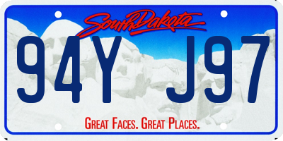 SD license plate 94YJ97