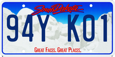 SD license plate 94YK01