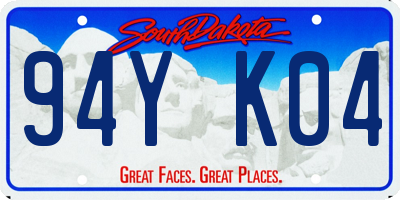 SD license plate 94YK04