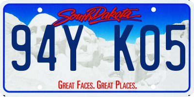 SD license plate 94YK05