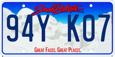 SD license plate 94YK07