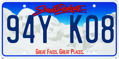 SD license plate 94YK08