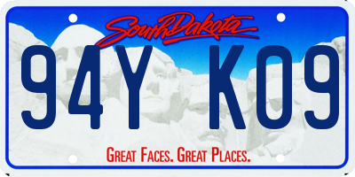 SD license plate 94YK09