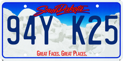 SD license plate 94YK25