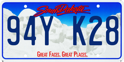SD license plate 94YK28