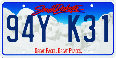 SD license plate 94YK31