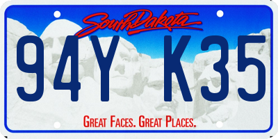 SD license plate 94YK35