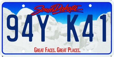 SD license plate 94YK41