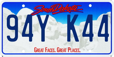 SD license plate 94YK44