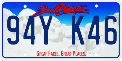 SD license plate 94YK46
