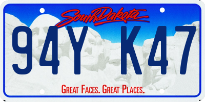 SD license plate 94YK47