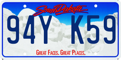 SD license plate 94YK59
