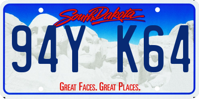 SD license plate 94YK64