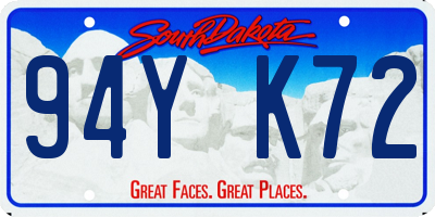 SD license plate 94YK72