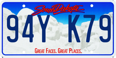 SD license plate 94YK79