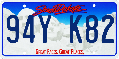 SD license plate 94YK82