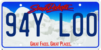 SD license plate 94YL00