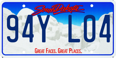 SD license plate 94YL04