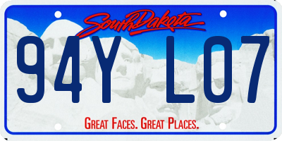 SD license plate 94YL07