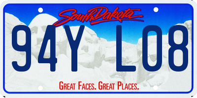 SD license plate 94YL08