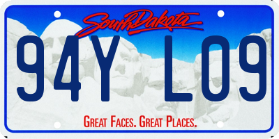 SD license plate 94YL09