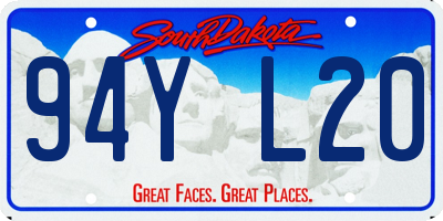 SD license plate 94YL20