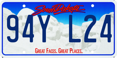 SD license plate 94YL24