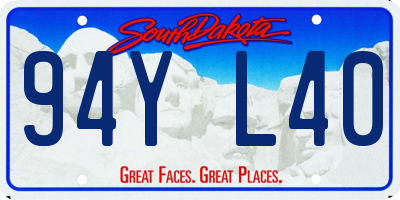 SD license plate 94YL40