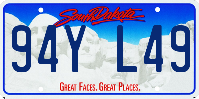 SD license plate 94YL49