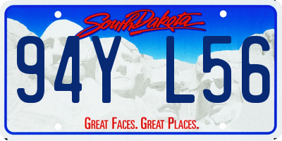 SD license plate 94YL56