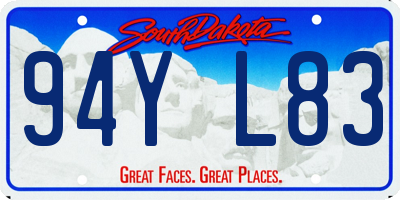 SD license plate 94YL83