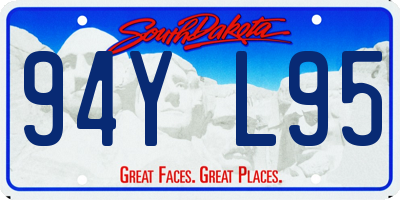 SD license plate 94YL95