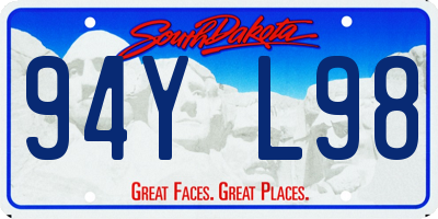 SD license plate 94YL98