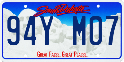 SD license plate 94YM07