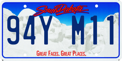 SD license plate 94YM11