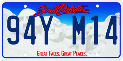 SD license plate 94YM14