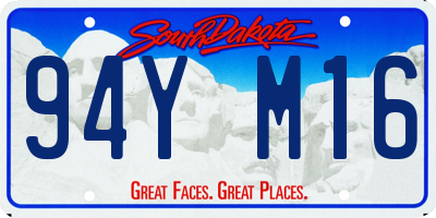 SD license plate 94YM16