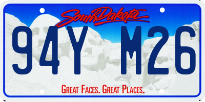SD license plate 94YM26