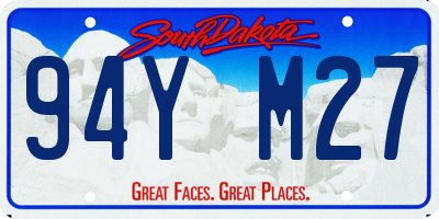 SD license plate 94YM27