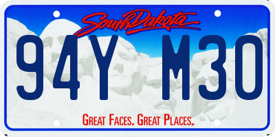 SD license plate 94YM30