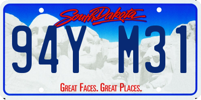 SD license plate 94YM31