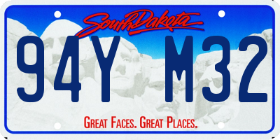 SD license plate 94YM32
