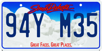 SD license plate 94YM35