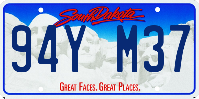 SD license plate 94YM37